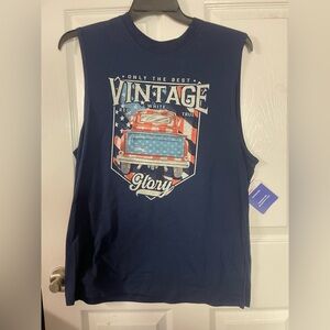 🔴 3/$12 Men’s Patrotic Sleeveless‎ T-Shirt! NWT!